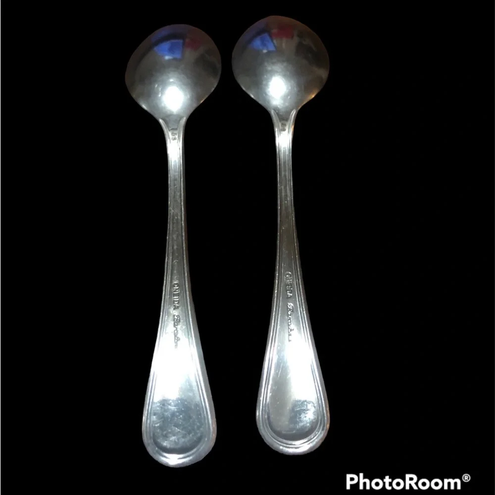 2 Oneida Barcelona Stainless Spoons 6